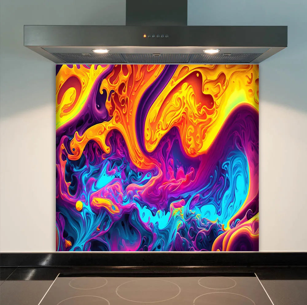 Chaos Glass Splashback