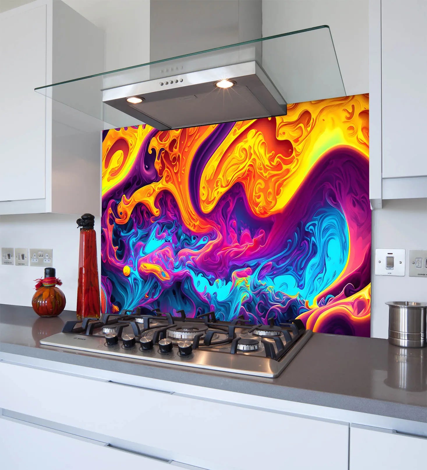 Chaos Glass Splashback