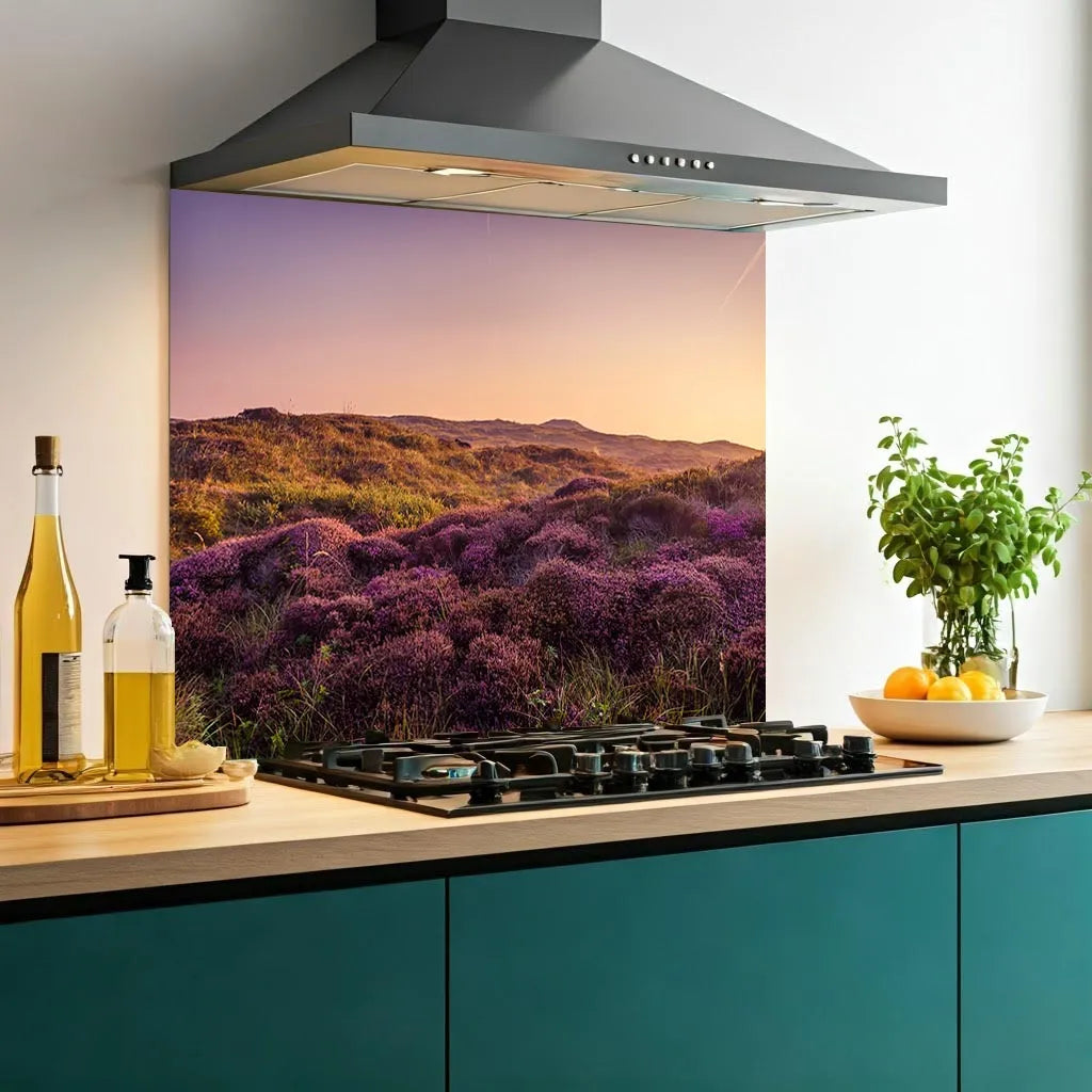 Heather Glass Splashback
