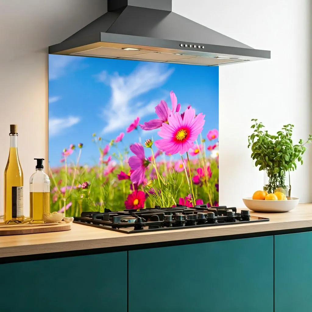 Flowers Kitchen Splashback