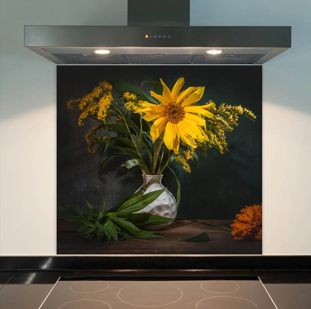 Sunflower Kitchen Splashback