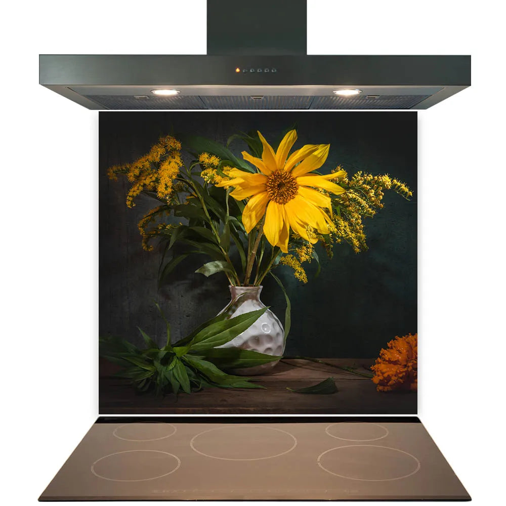 Sunflower Kitchen Splashback