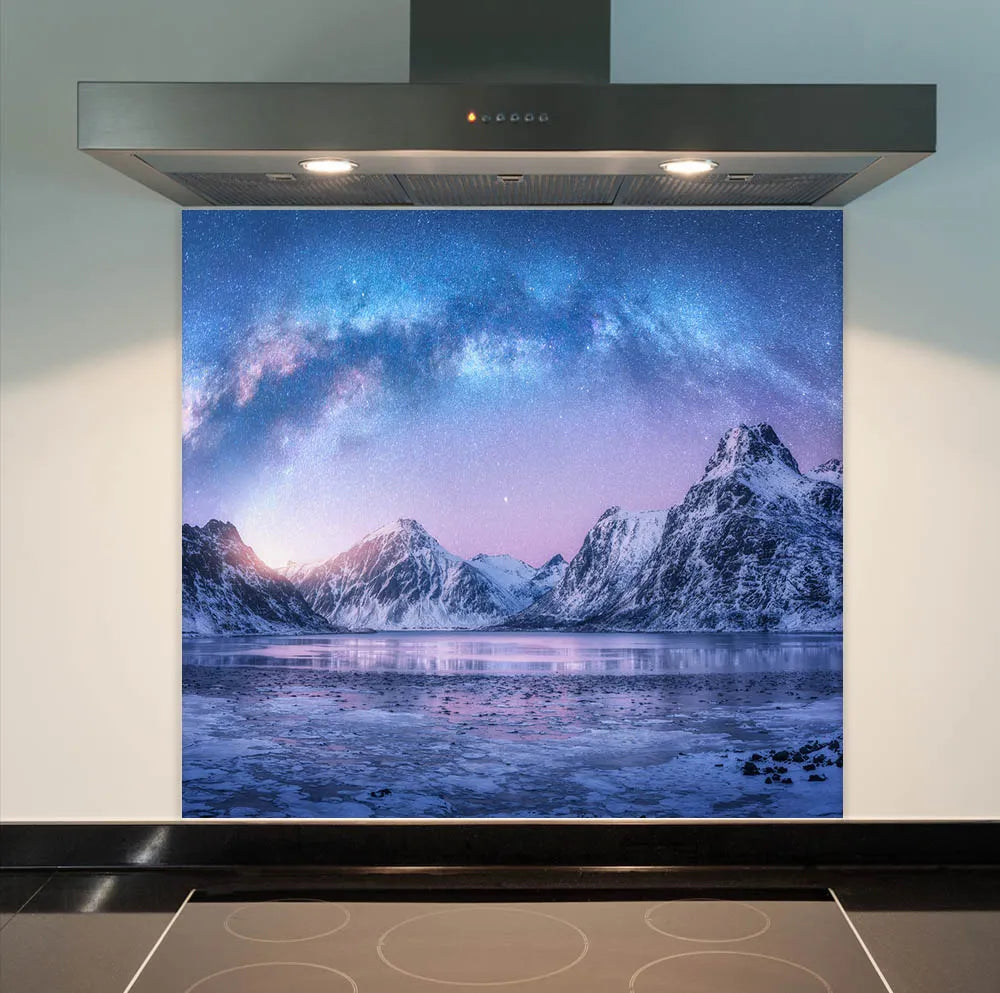 Mountain Hue Glass Splashback