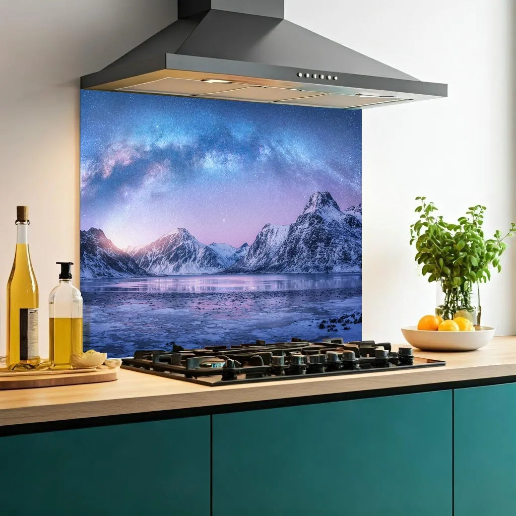 Mountain Hue Glass Splashback