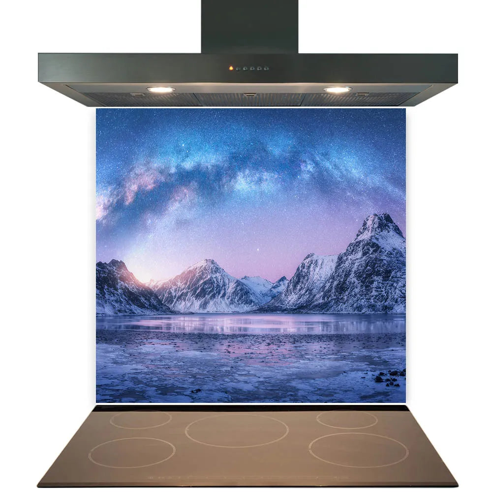 Mountain Hue Glass Splashback