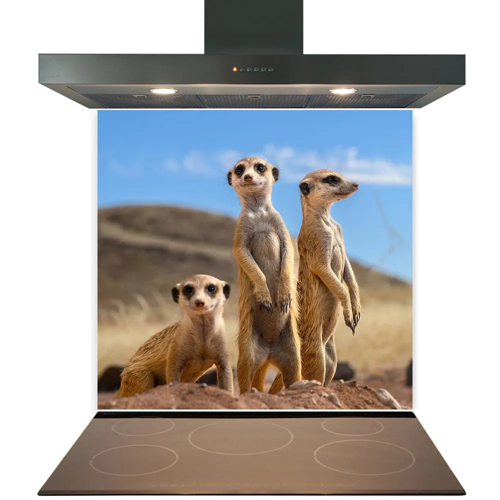 Meerkats Glass Splashback