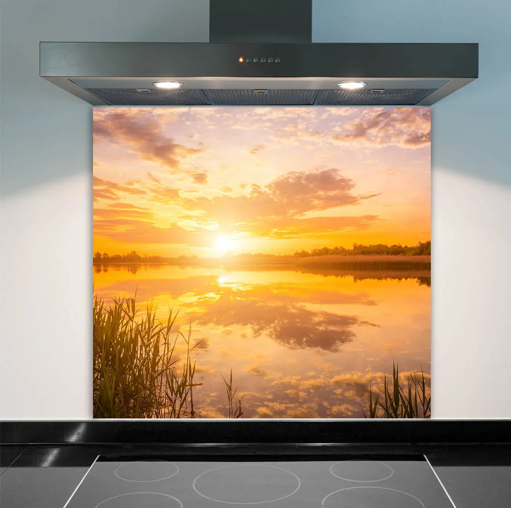 Summer Dusk Glass Splashback