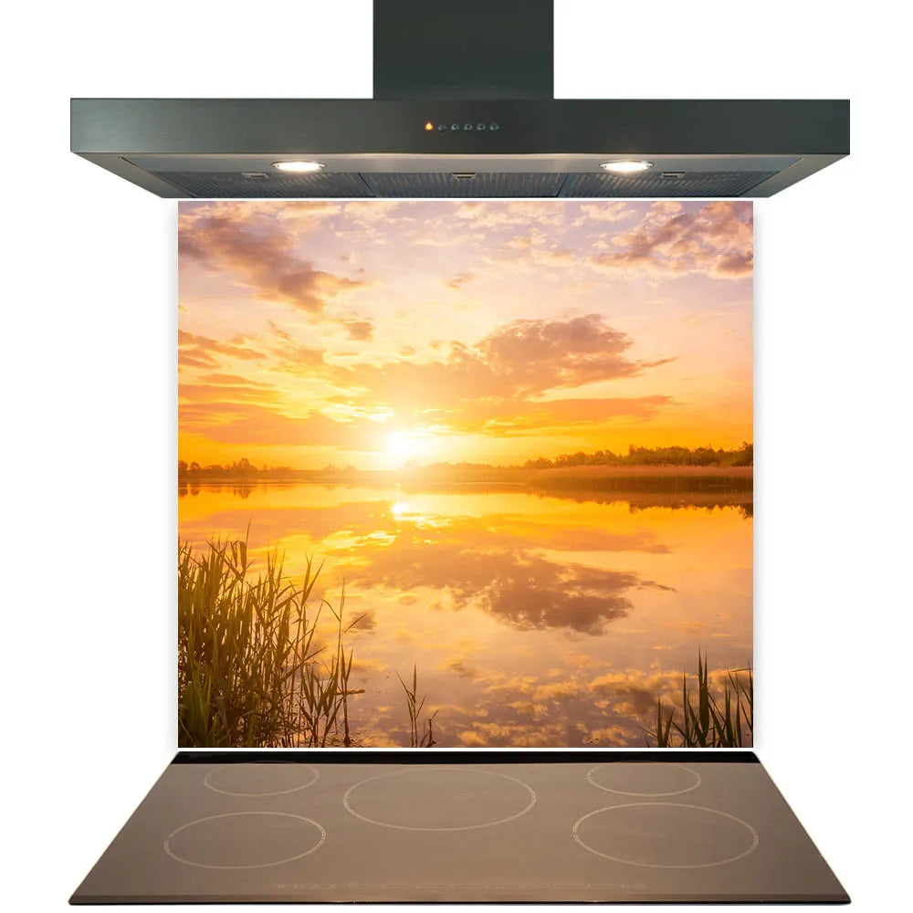 Summer Dusk Glass Splashback