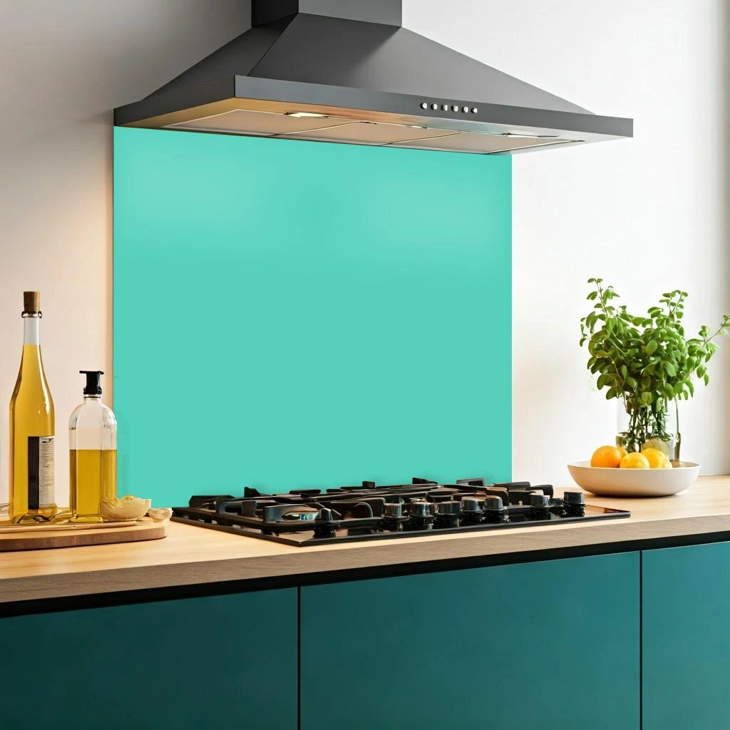 Aqua Marine Glass Splashback