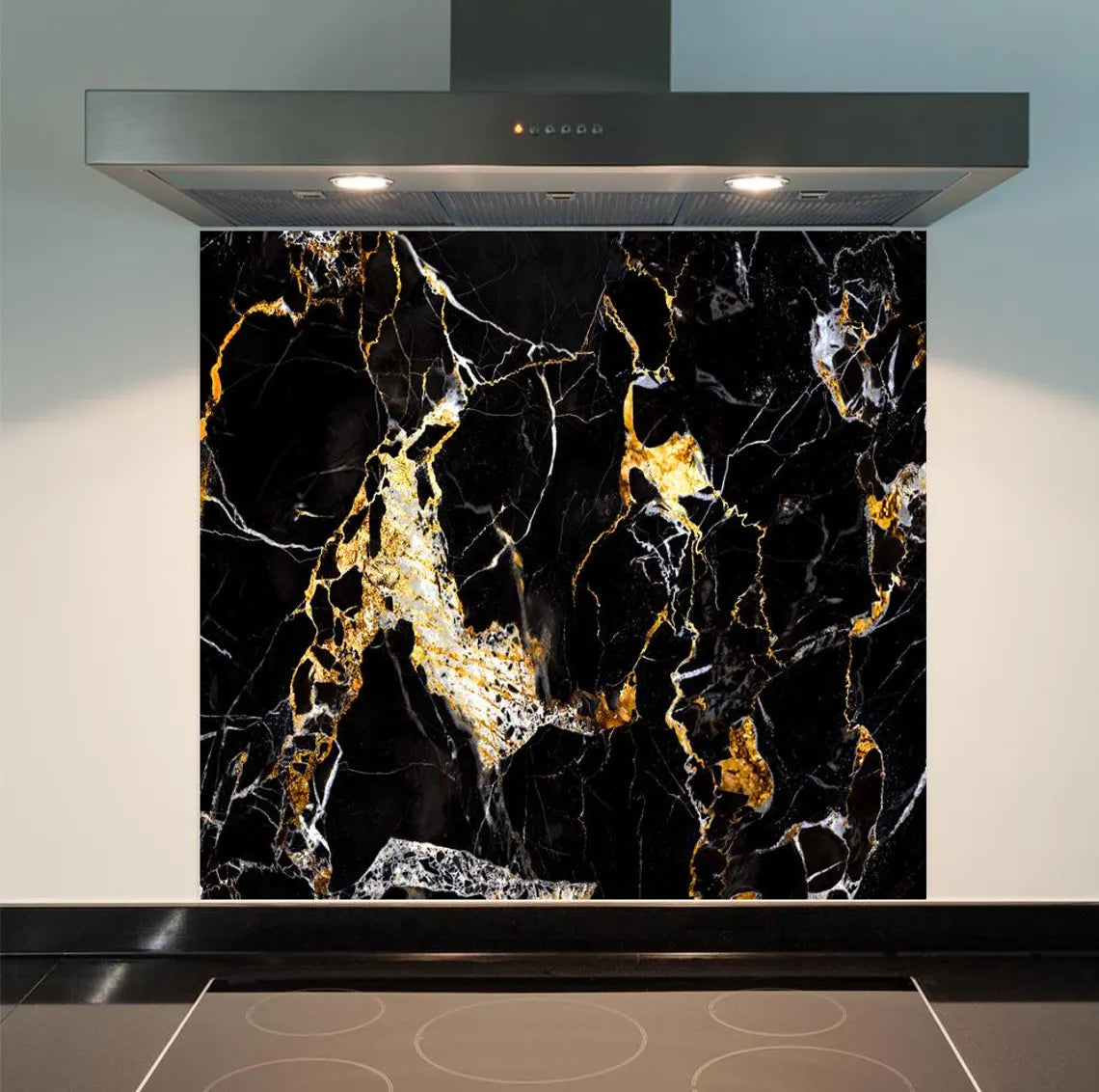 Black Gold Deluxe Glass Splashback