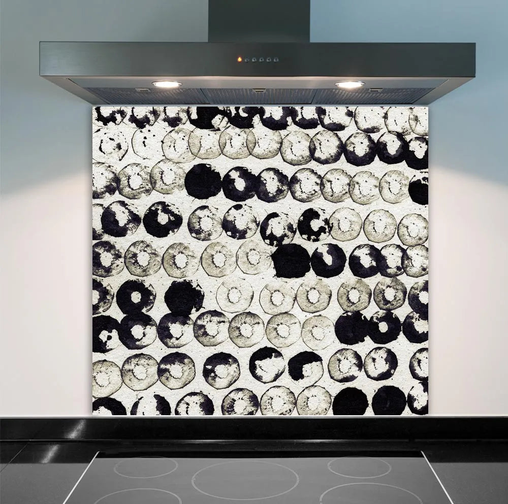 Abstract Circles Glass Splashback