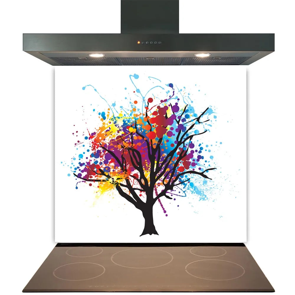 Abstract Tree Glass Splashback