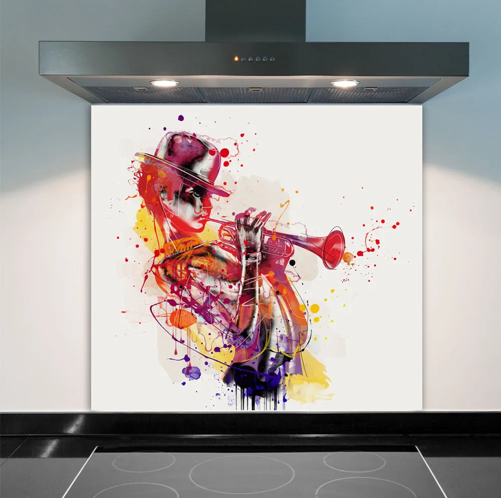All That Jazz Glass Splashback