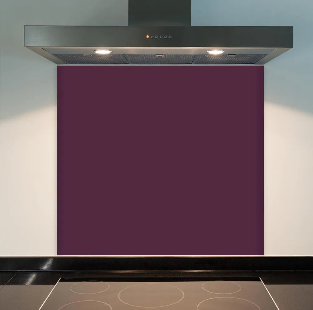 Aubergine Glass Splashback