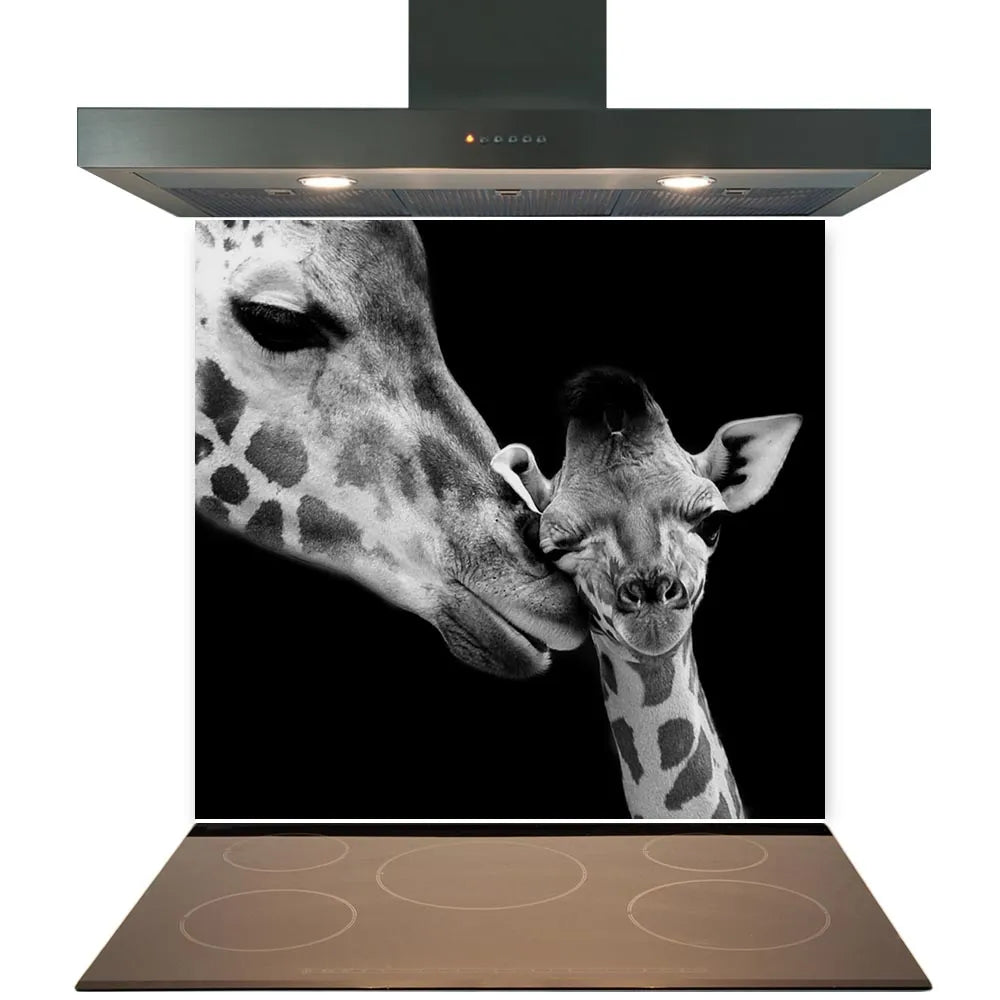 Baby Giraffe Glass Splashback