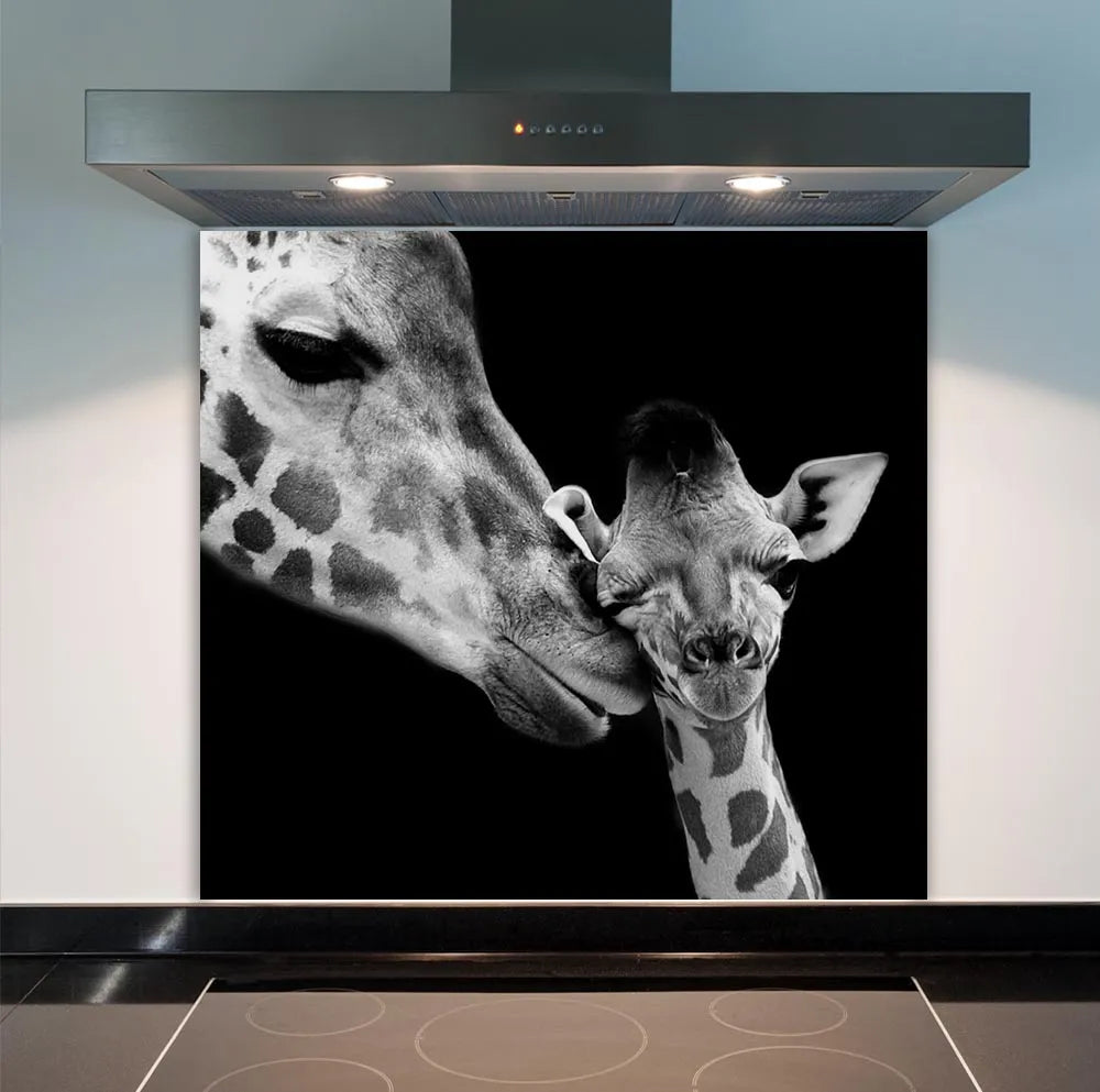 Baby Giraffe Glass Splashback