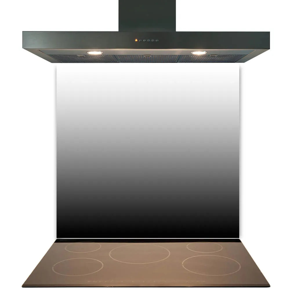 Black Gradient Glass Splashback