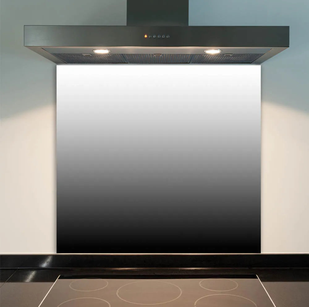 Black Gradient Glass Splashback