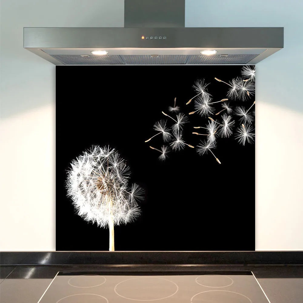 Blowing Dandelion Glass Splashback
