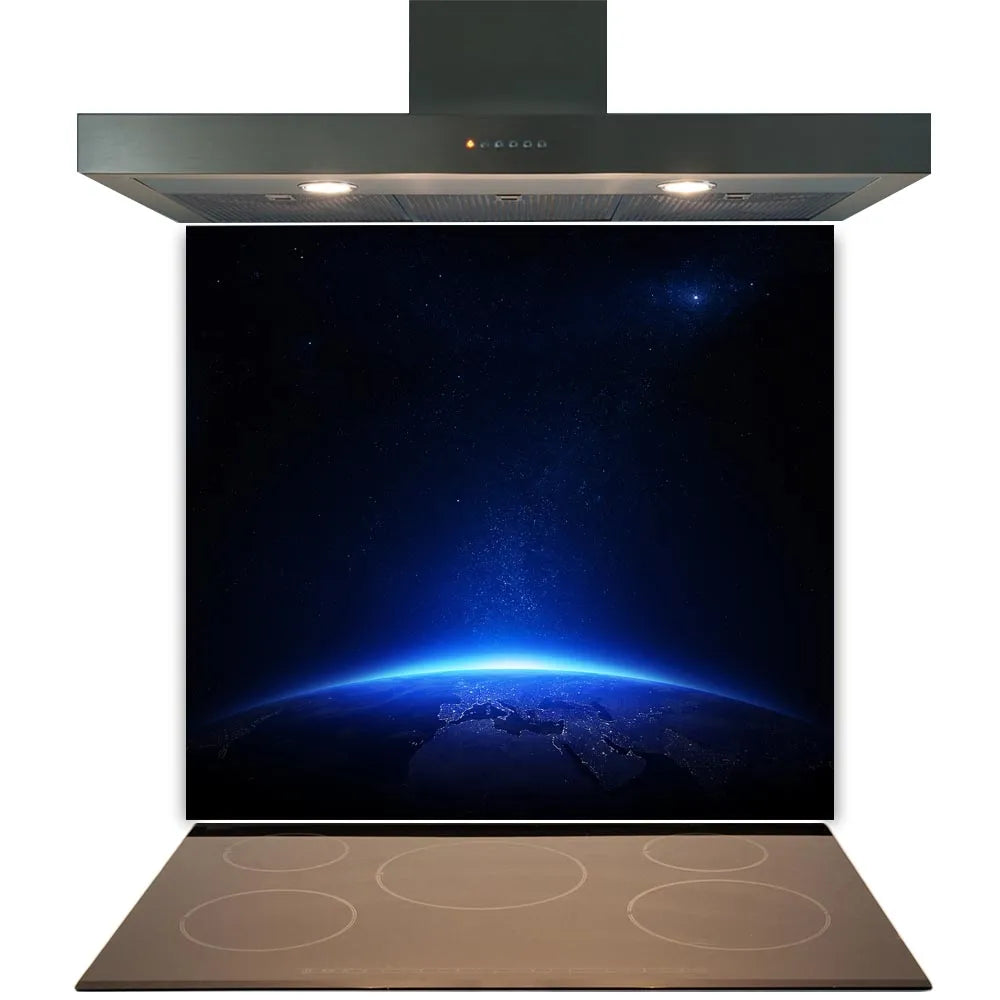 Blue Earth Glass Splashback