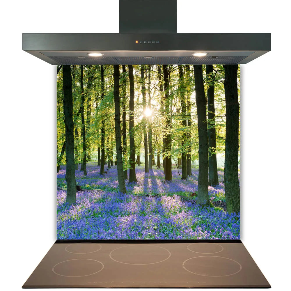 Bluebell Sunset Glass Splashback
