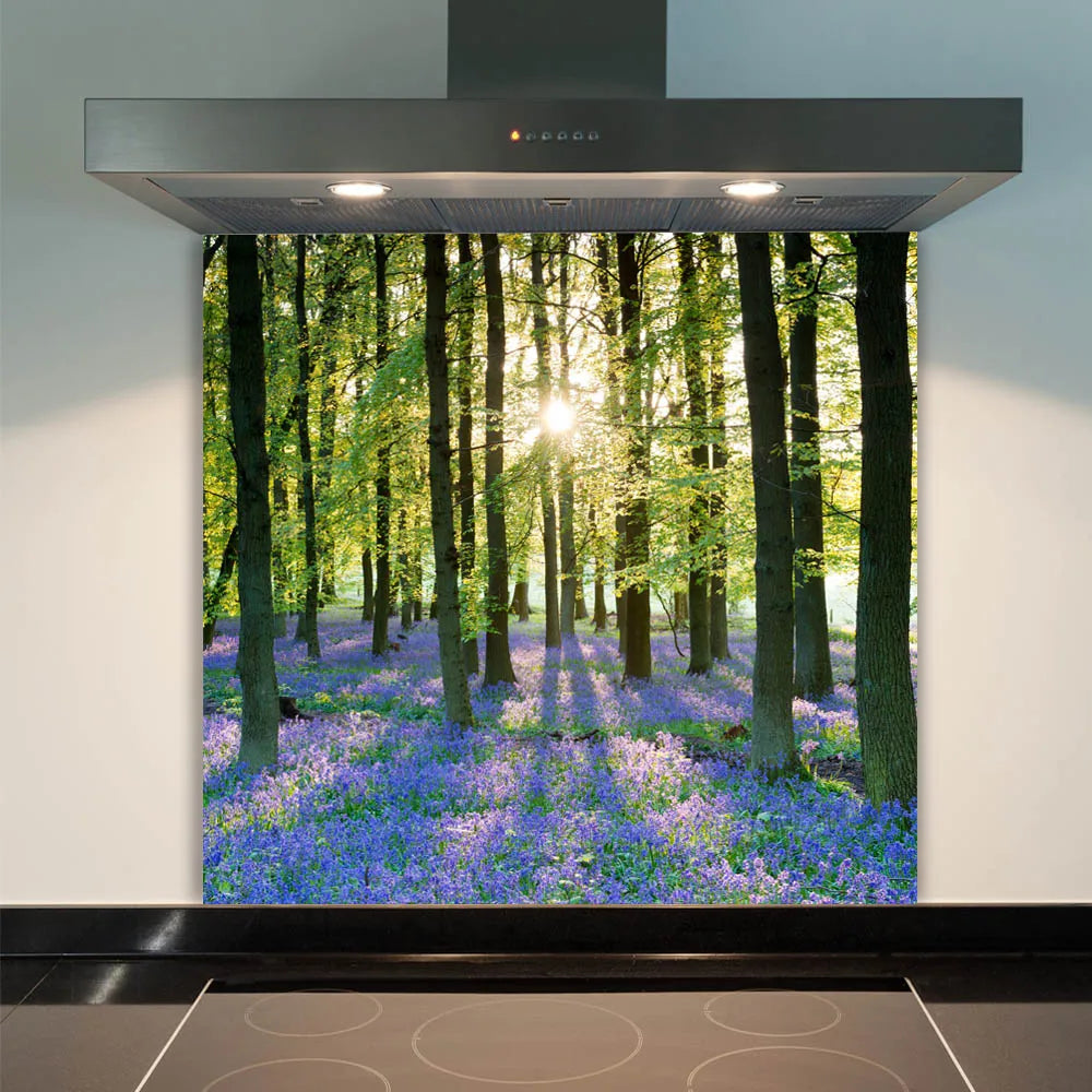 Bluebell Sunset Glass Splashback