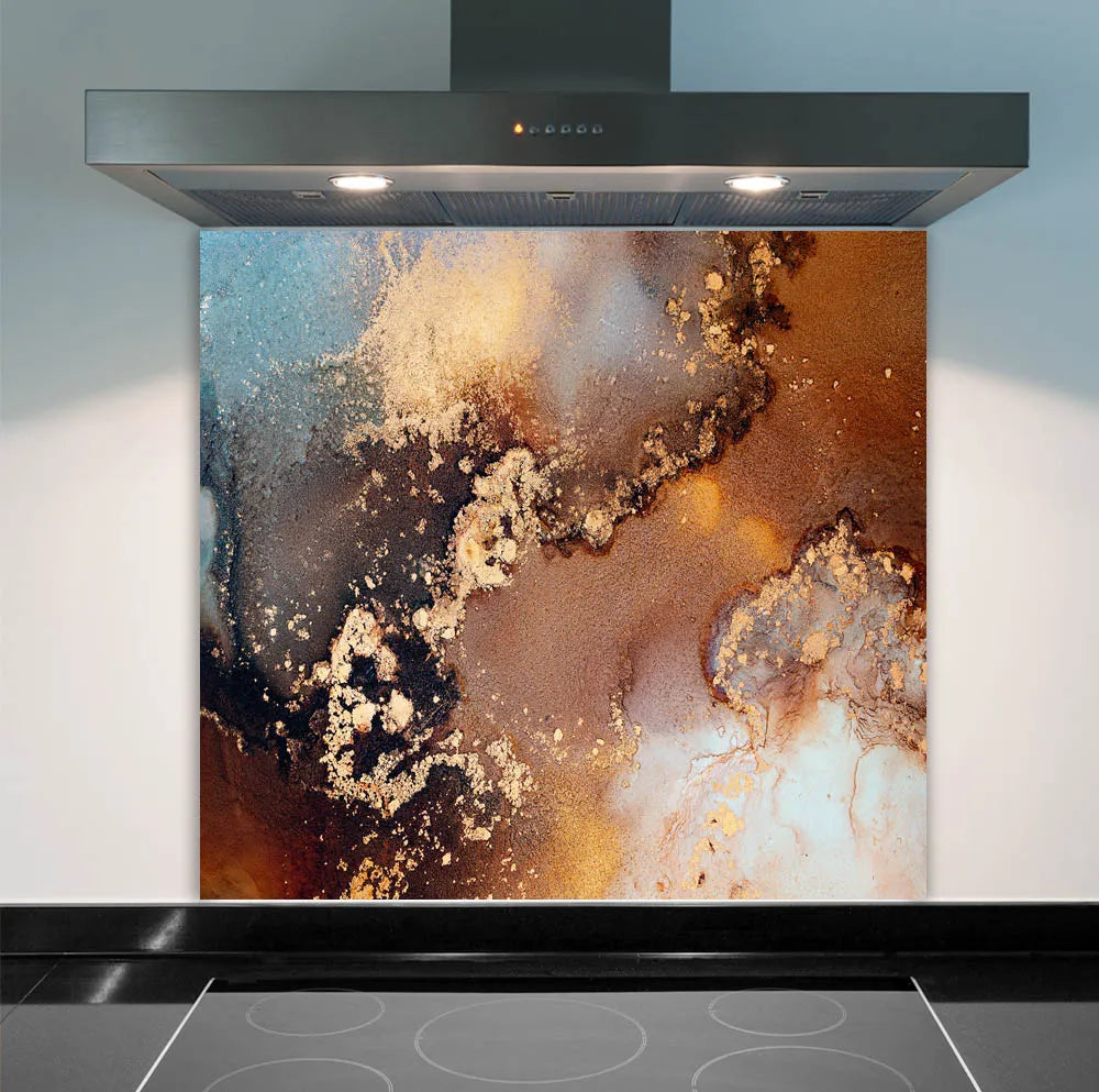 Copper Rust Glass Splashback