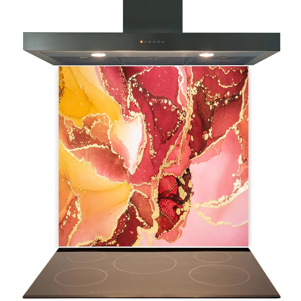 Coral Deluxe Glass Splashback