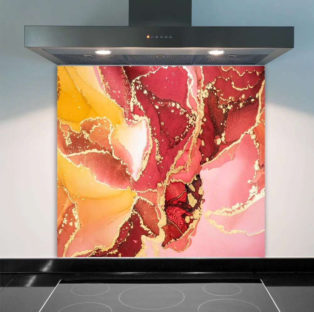 Coral Deluxe Glass Splashback