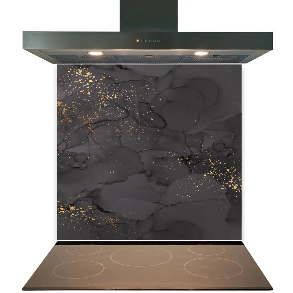 Dark Grey Deluxe Glass Splashback