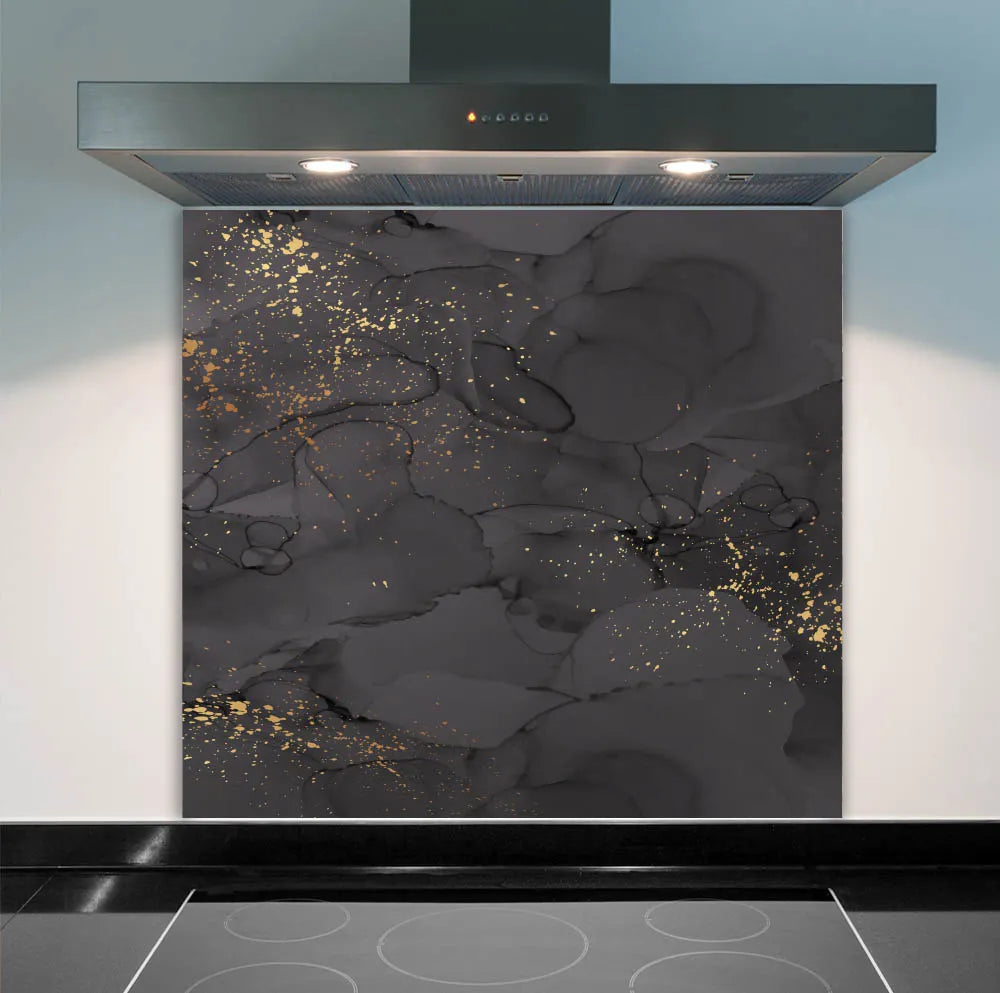 Dark Grey Deluxe Glass Splashback