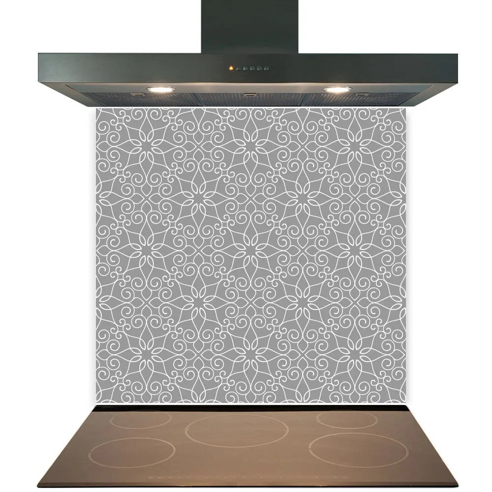 Delicate Flowers Glass Splashback