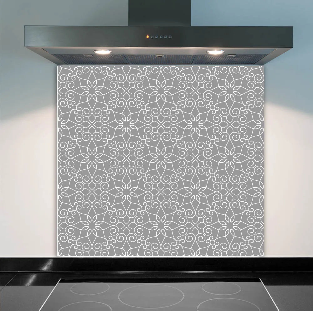 Delicate Flowers Glass Splashback