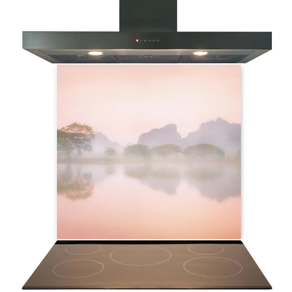 Dusky Lake Glass Splashback