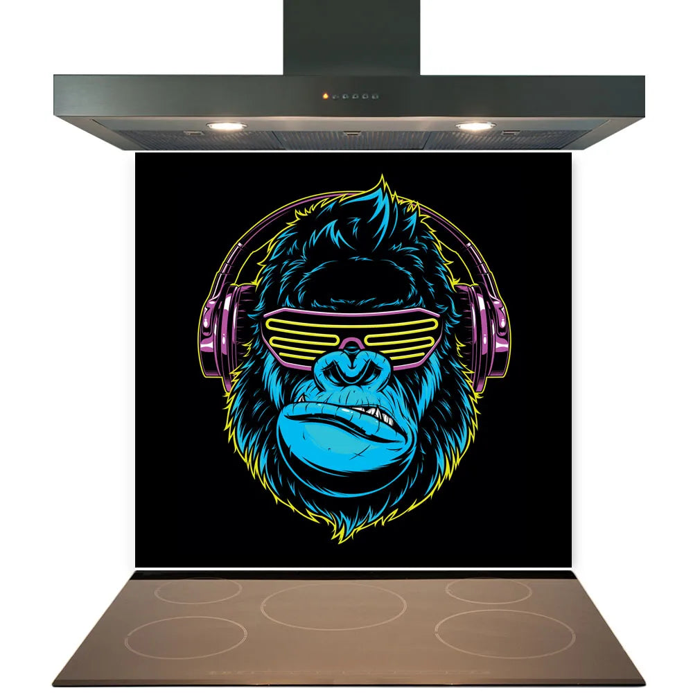 Funky Monkey Glass Splashback