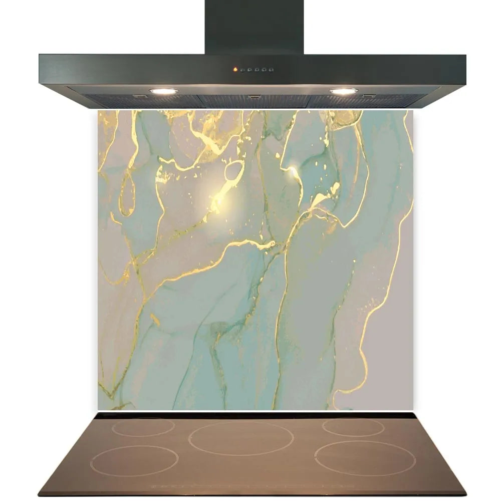Gold Aura Glass Splashback