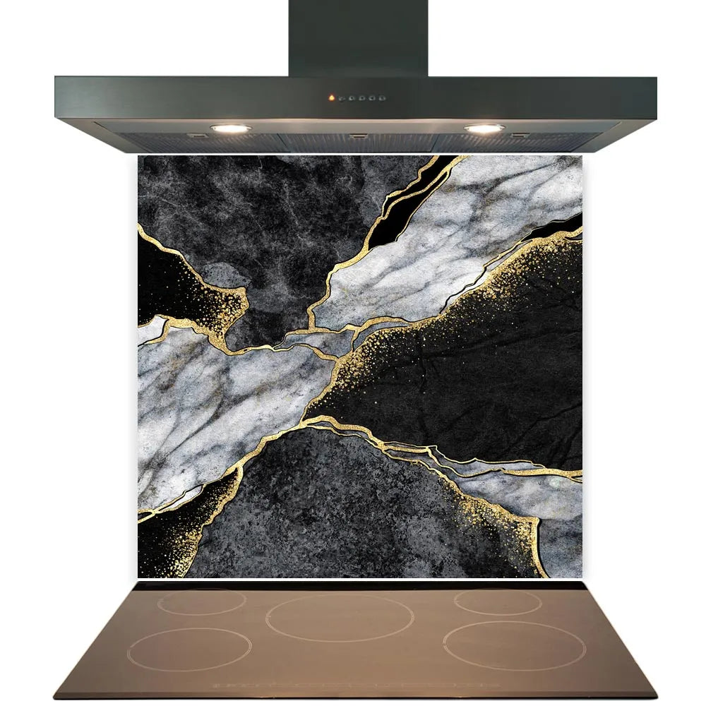 Gold Dynamic Glass Splashback