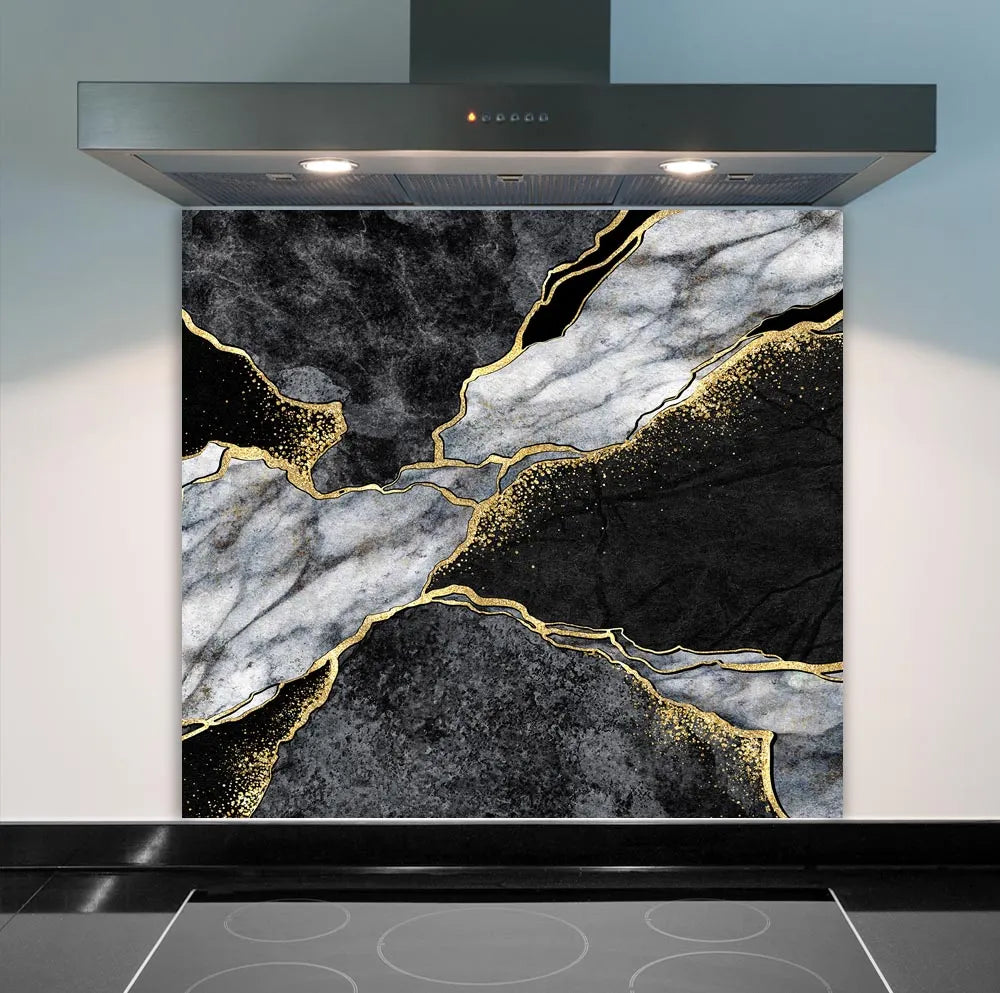 Gold Dynamic Glass Splashback