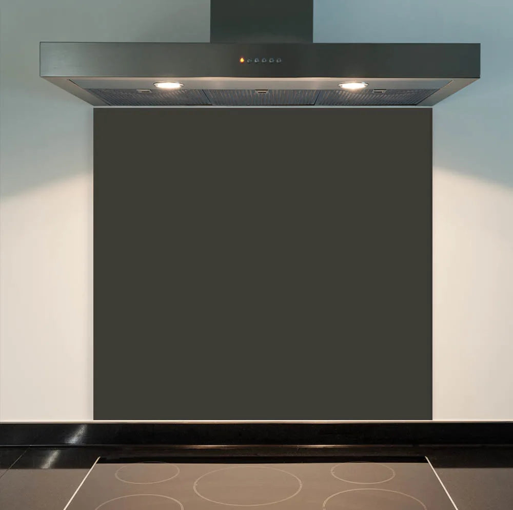 Grey Brown Glass Splashback