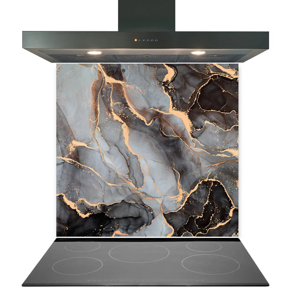 Grey Deluxe Glass Splashback