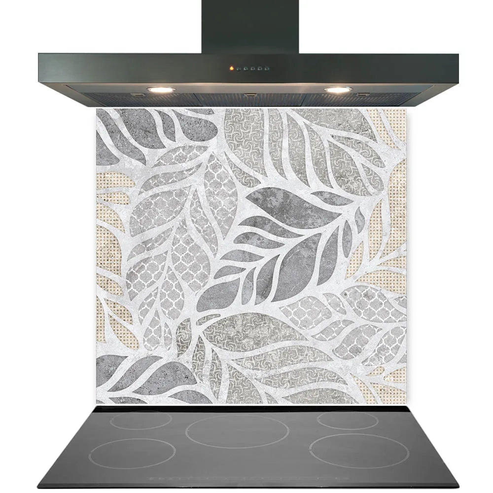 Leaves Mosaic Glass Splashback