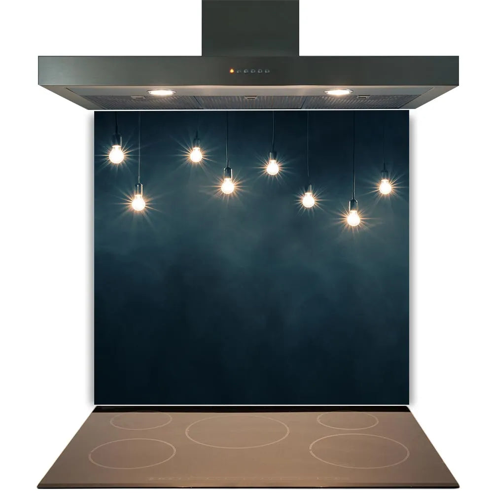 Lightbulbs Glass Splashback