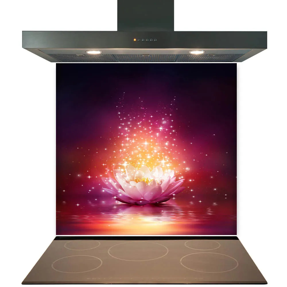 Magic Lotus Glass Splashback