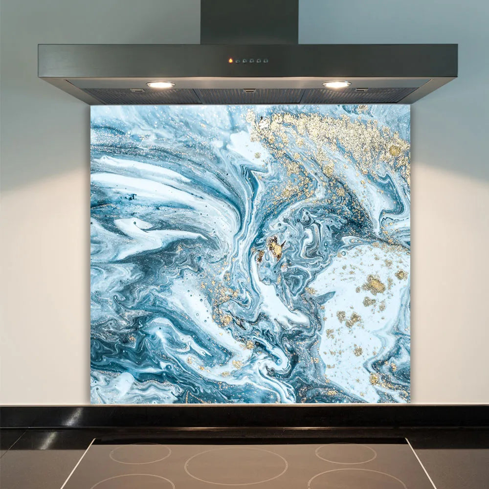 Ocean Gold Glass Splashback