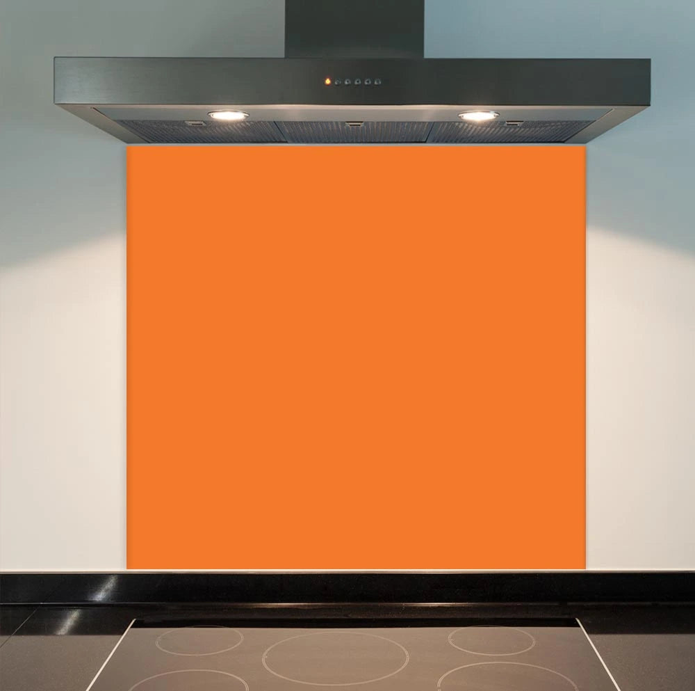 Orange Glass Splashback