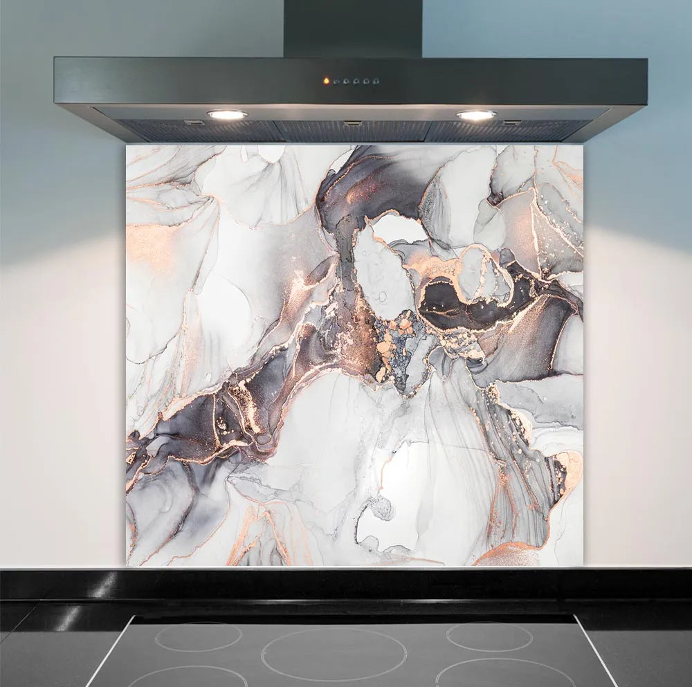 Rose Gold Deluxe Glass Splashback