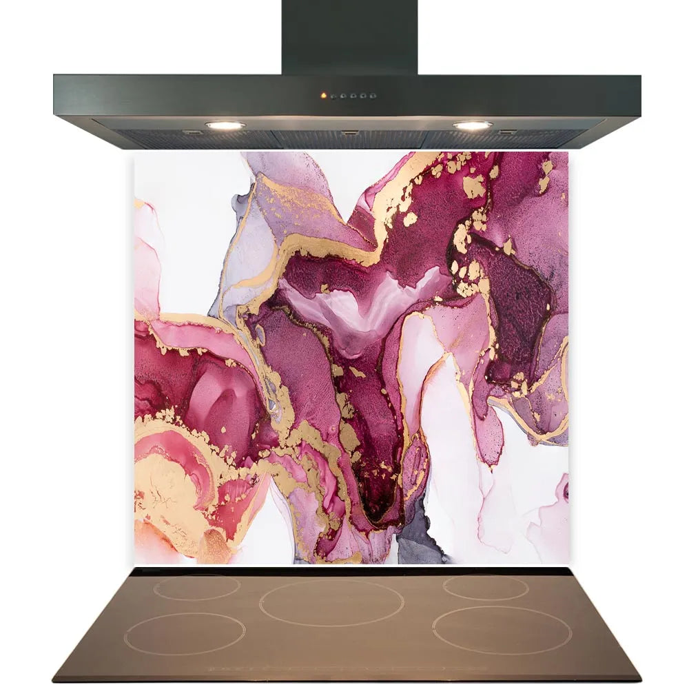 Purple Deluxe Glass Splashback