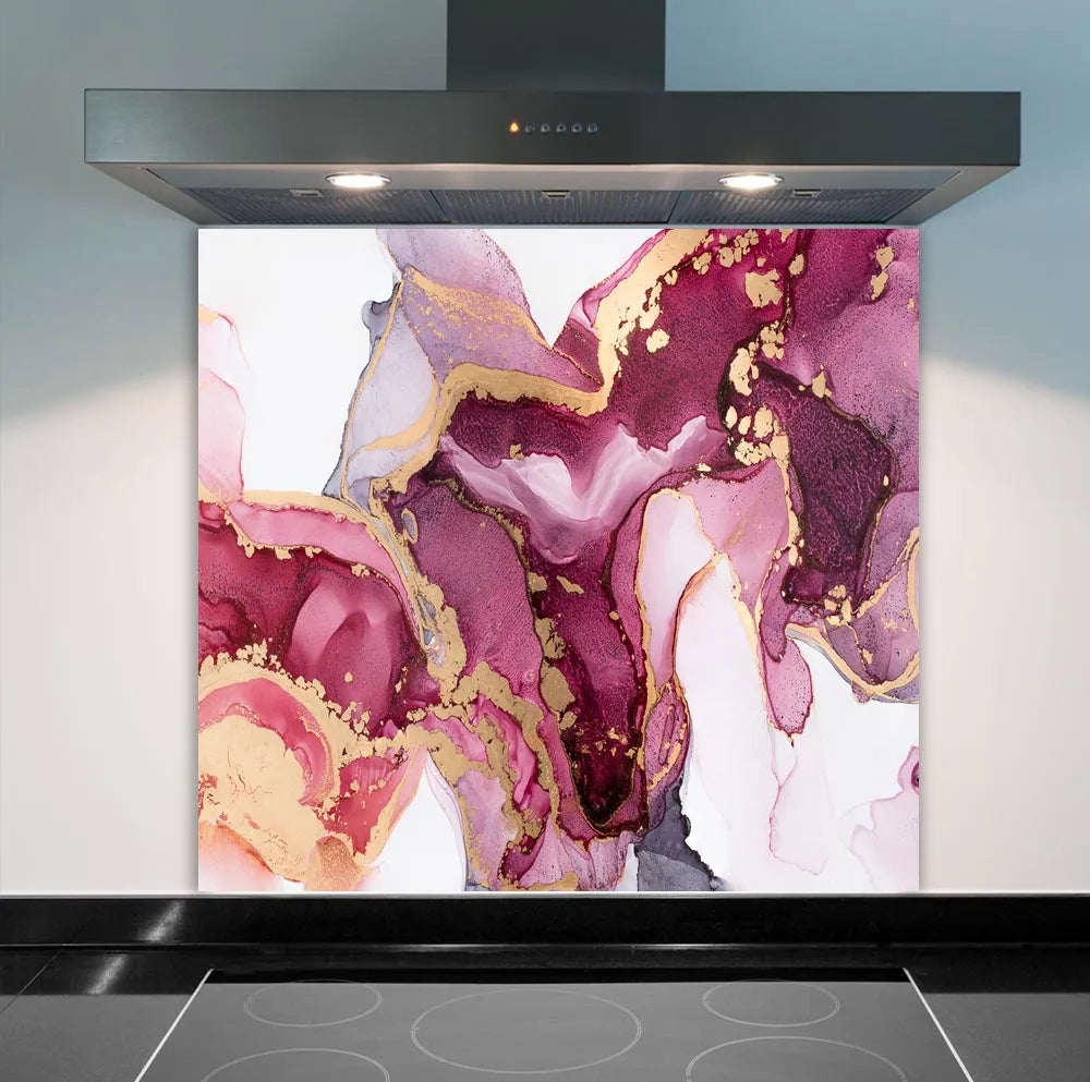 Purple Deluxe Glass Splashback