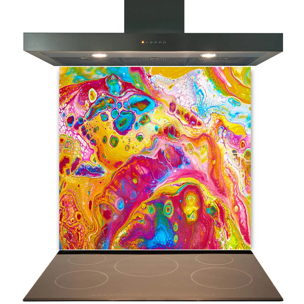 Rainbow Deluxe Glass Splashback