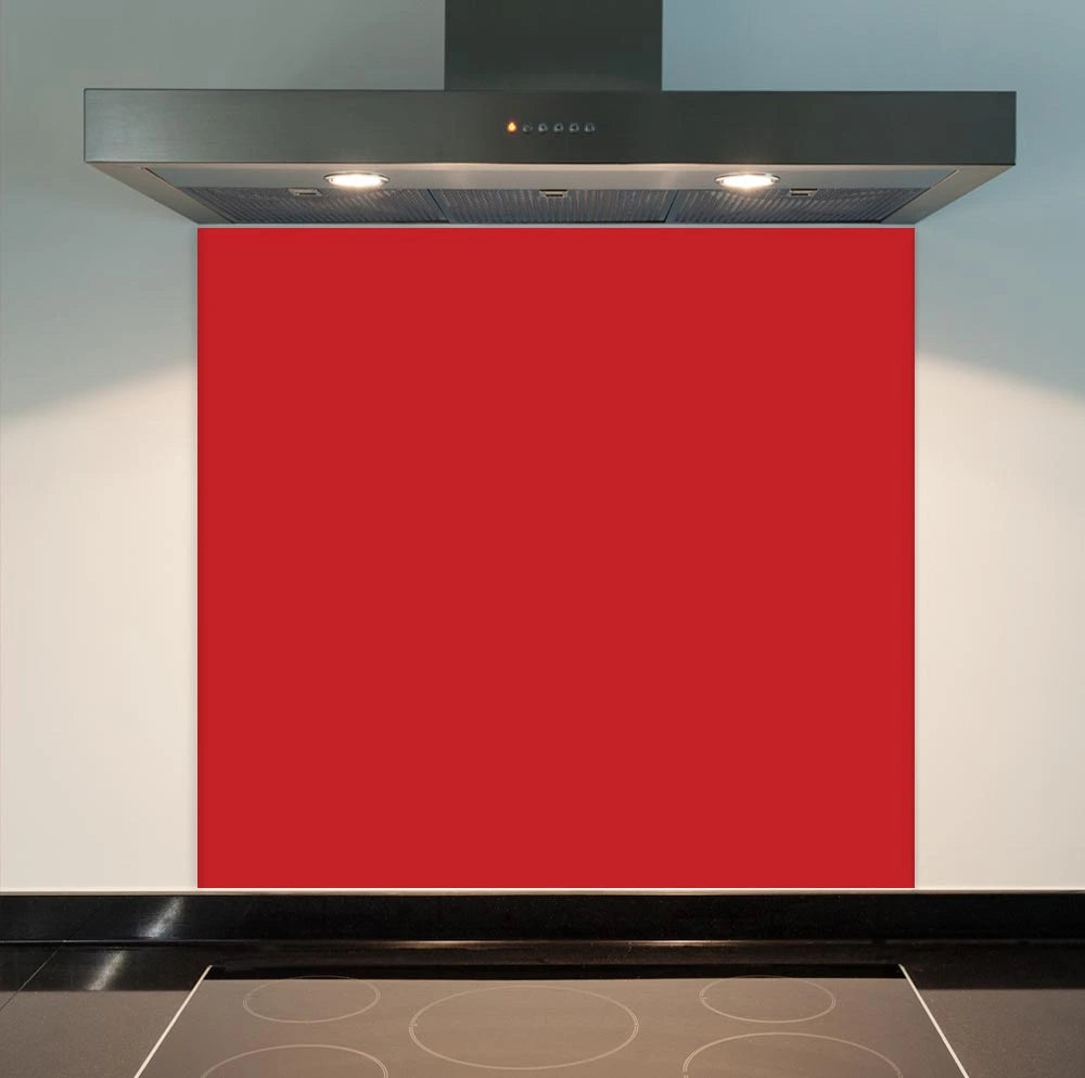 Red Glass Splashback